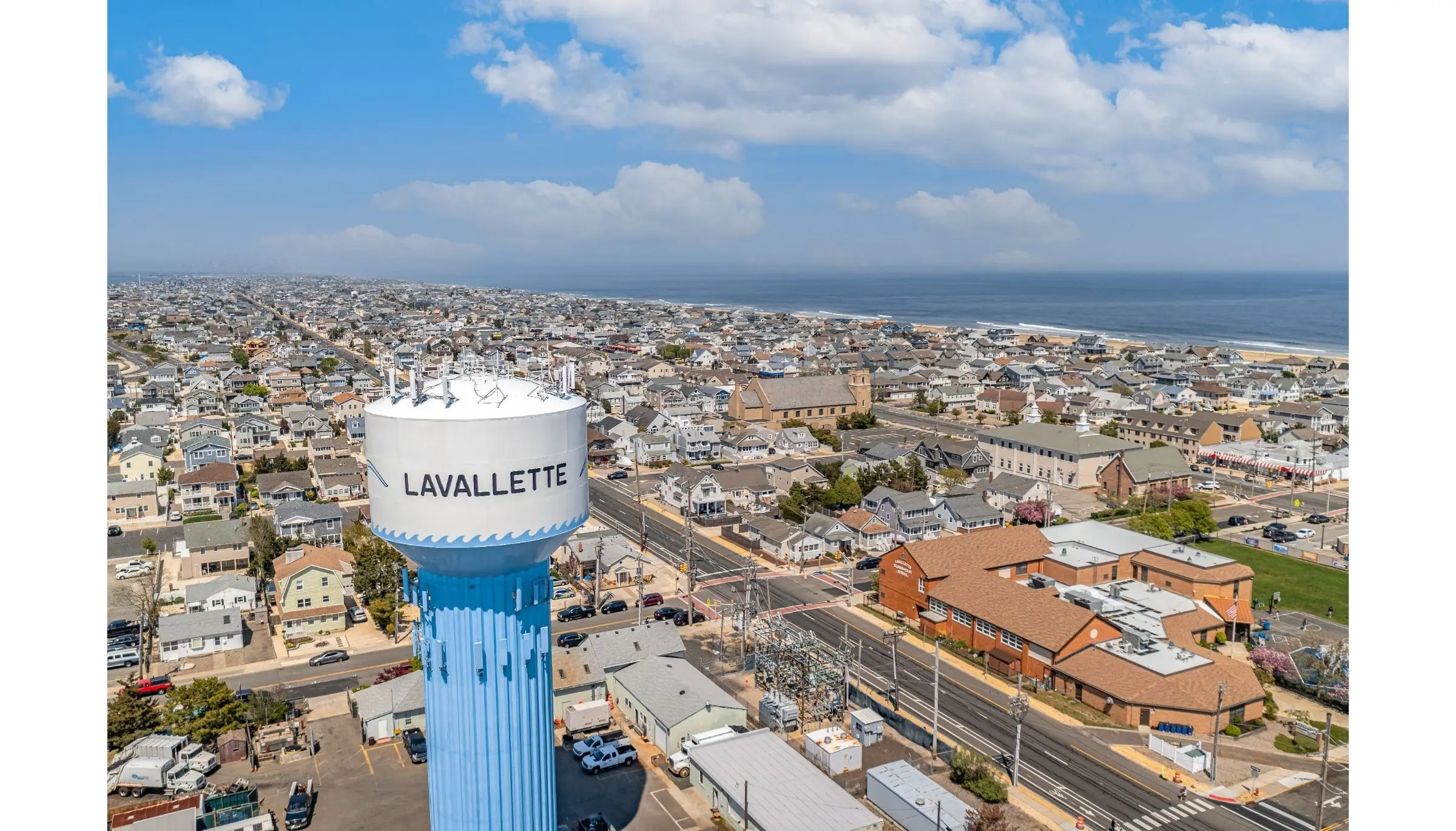 Lavallette NJ aerial view real estate